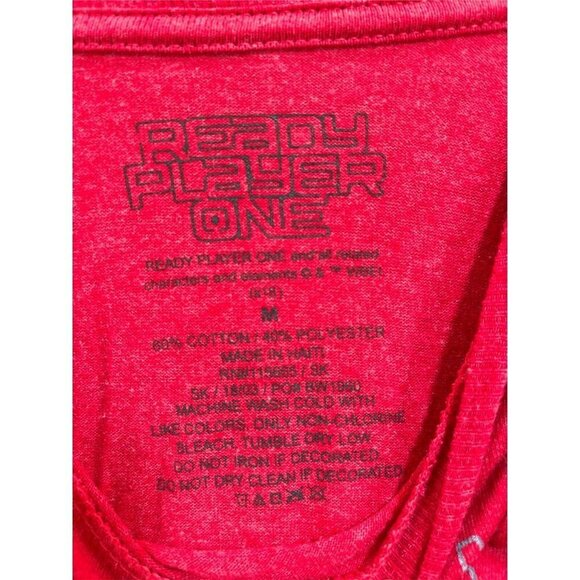 Ready Player One T-Shirt Adult Medium Red Men Women Tee Short Sleeve, Cotton - Picture 3 of 5